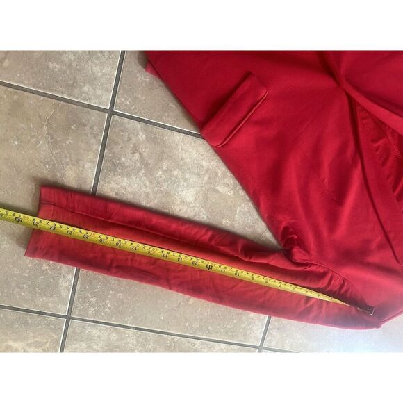 Magaschoni L Soft Knit Casual Blazer Jacket Rapsberry Red Stretch - Picture 6 of 7